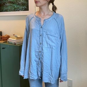 Free People Keep it Simple Button Down Shirt
